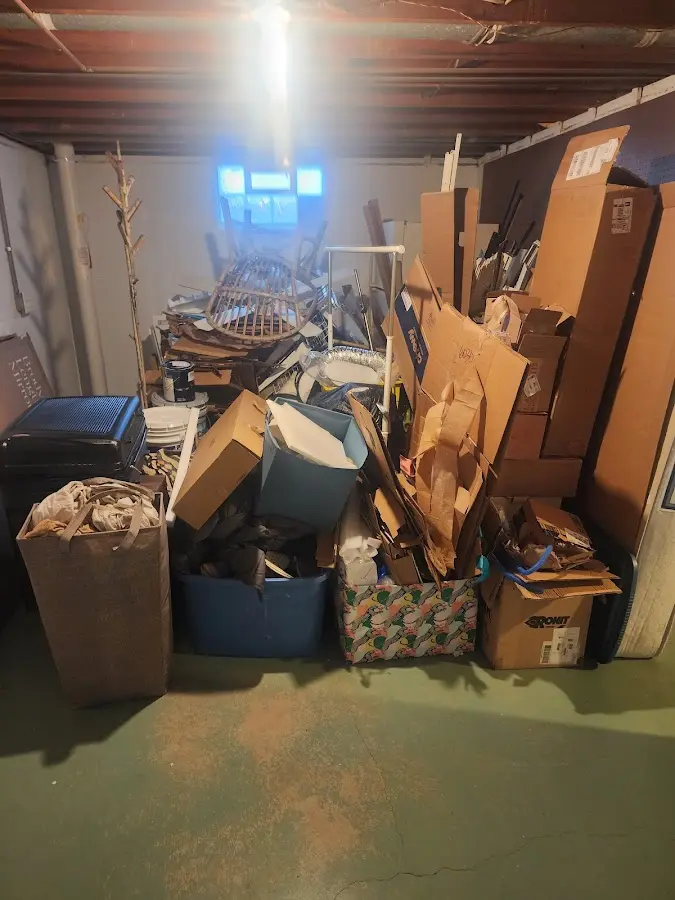 Roll-off dumpster container at job site for Yard Waste Dumpster Rental in Ocean City